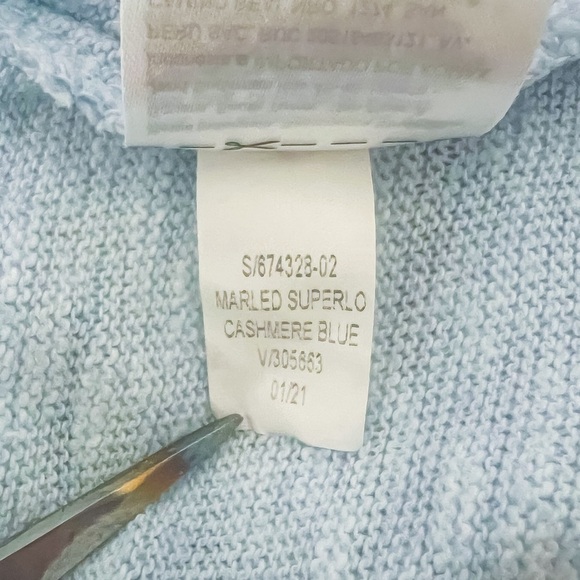 ❌SOLD❌ Old Navy Super Long Open Front Cardigan - Cashmere Blue, Size L (10-12) - Picture 7 of 8